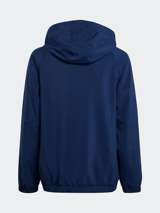 adidas Blue Grey Tiro 24 Kids Windbreaker
