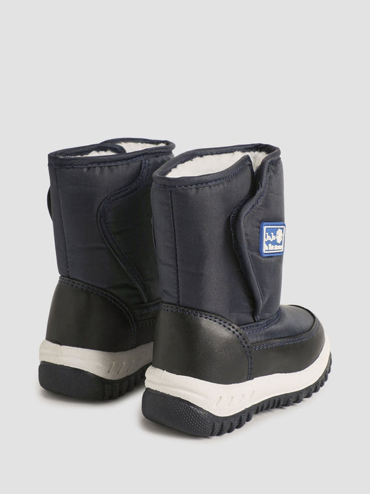 JoJo Maman Bébé Navy Blue Cosy Snow Boots