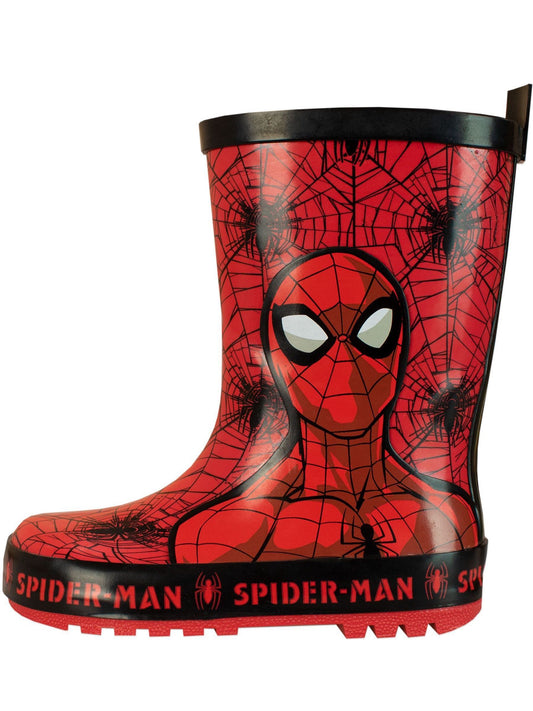 Character Red Spiderman Printed Wellies