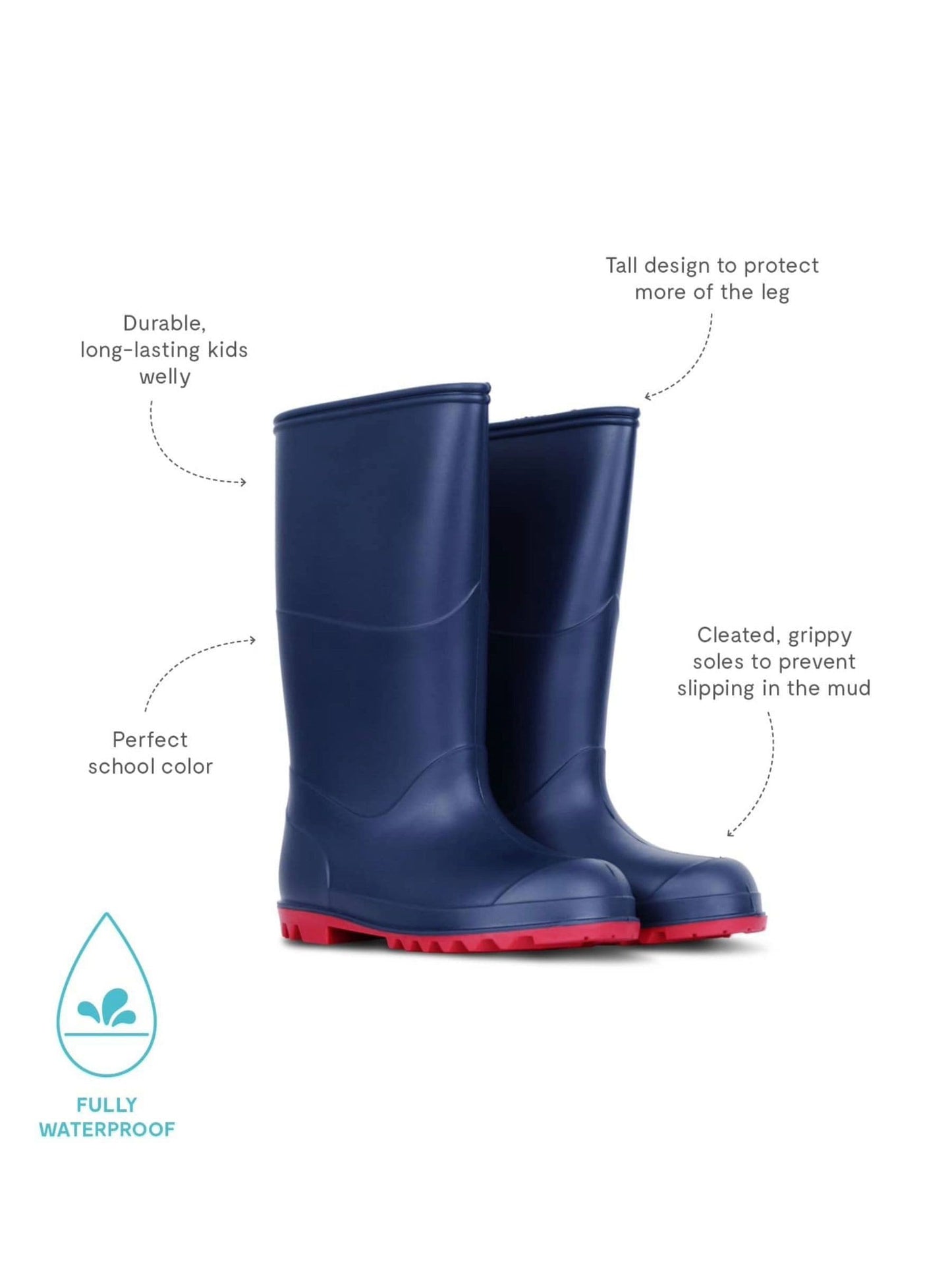 Muddy Puddles Lacivert Klasik Su Geçirmez Çizme