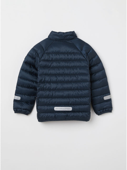 Polarn O. Pyret Blue Quilted Water Resistant Jacket