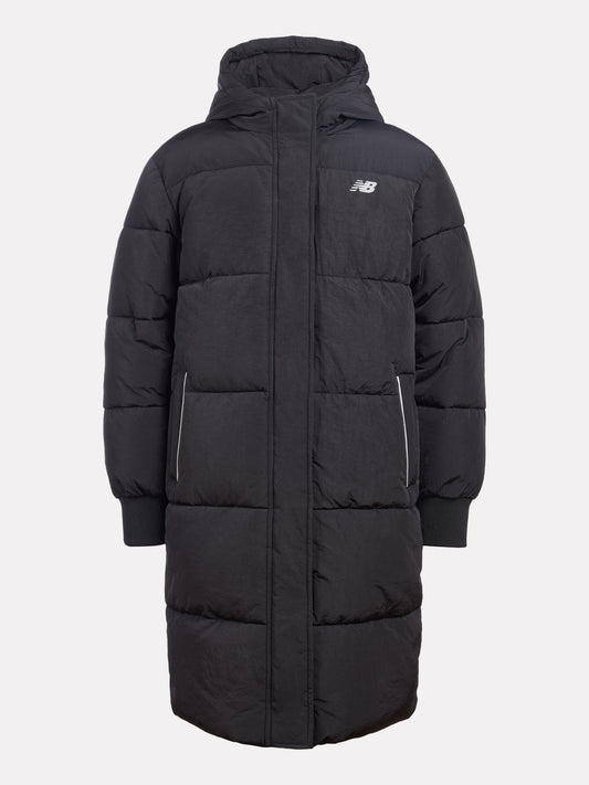 New Balance Black Longline Puffer Coat