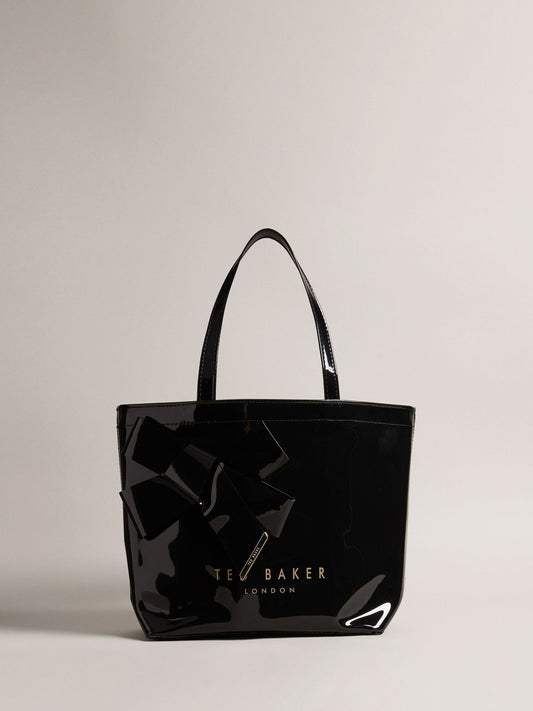 Ted Baker Siyah Nikicon Knot Bow Küçük Icon Çanta