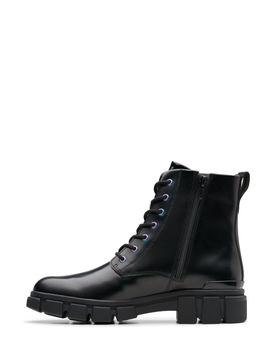 Clarks Black Standard Fit (F) Evyn Top Boots