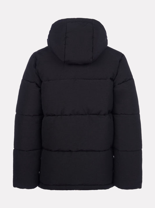 New Balance Black Wide Baffle Puffer Coat