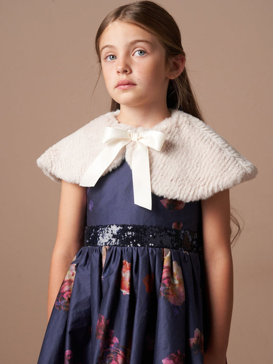 Angel & Rocket Natural Bella Faux Fur Collar Jacket