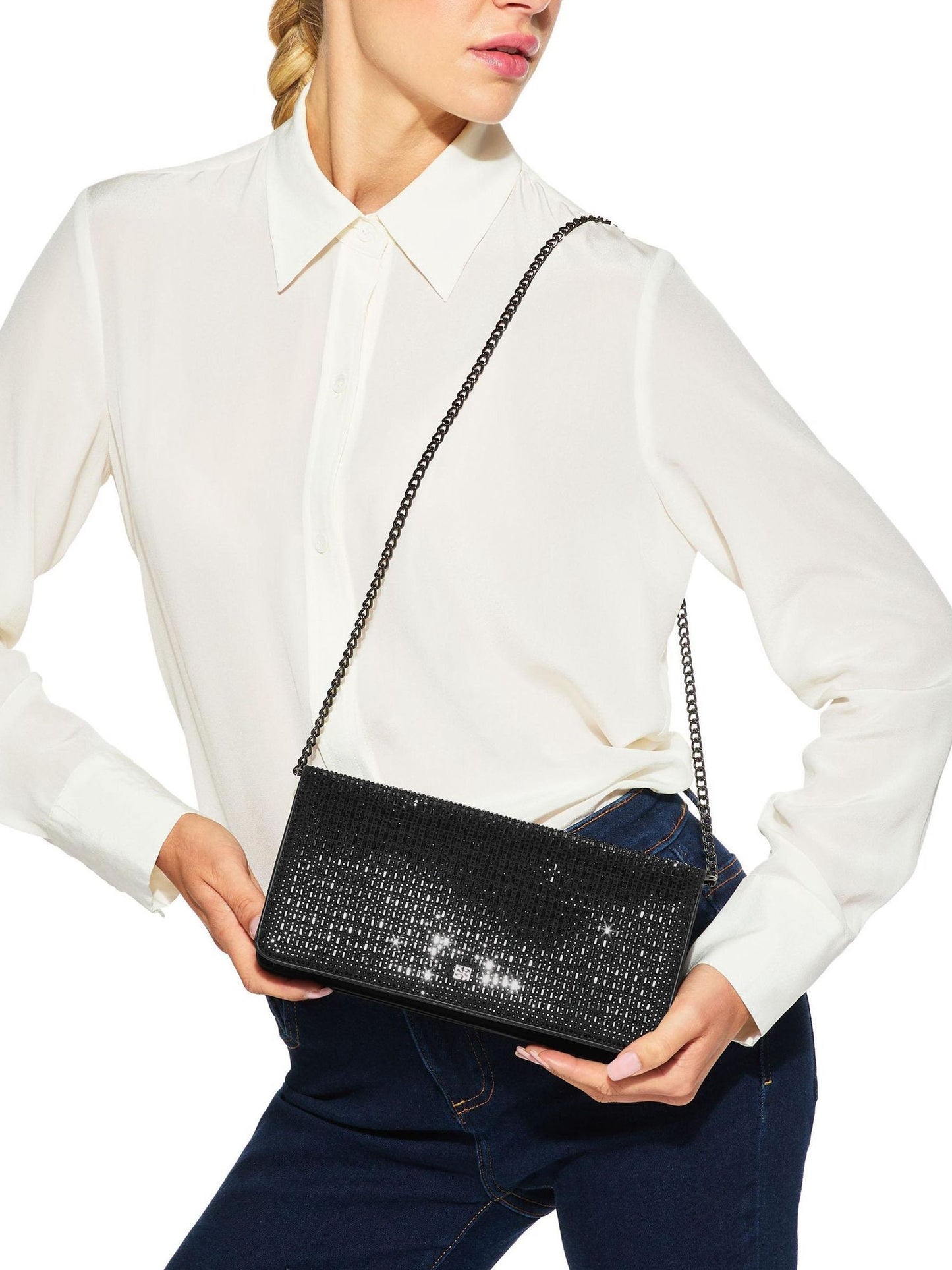 KG Kurt Geiger Siyah Box Clutch Çanta