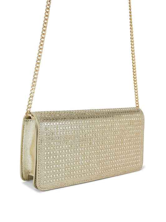 KG Kurt Geiger Altın Box Clutch Çanta