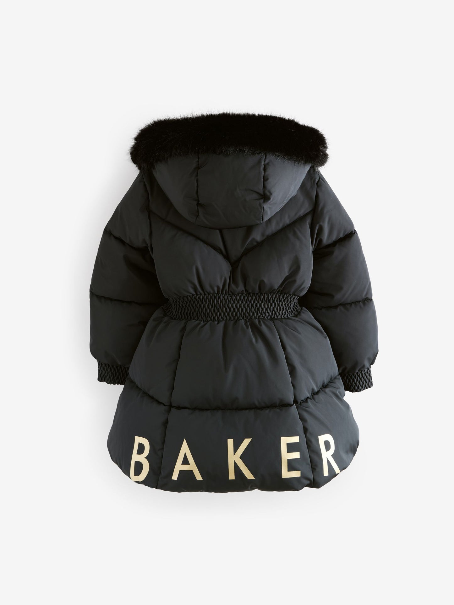 Baker by Ted Baker Suya Dayanıklı Etek Detaylı Dolgulu Siyah Mont