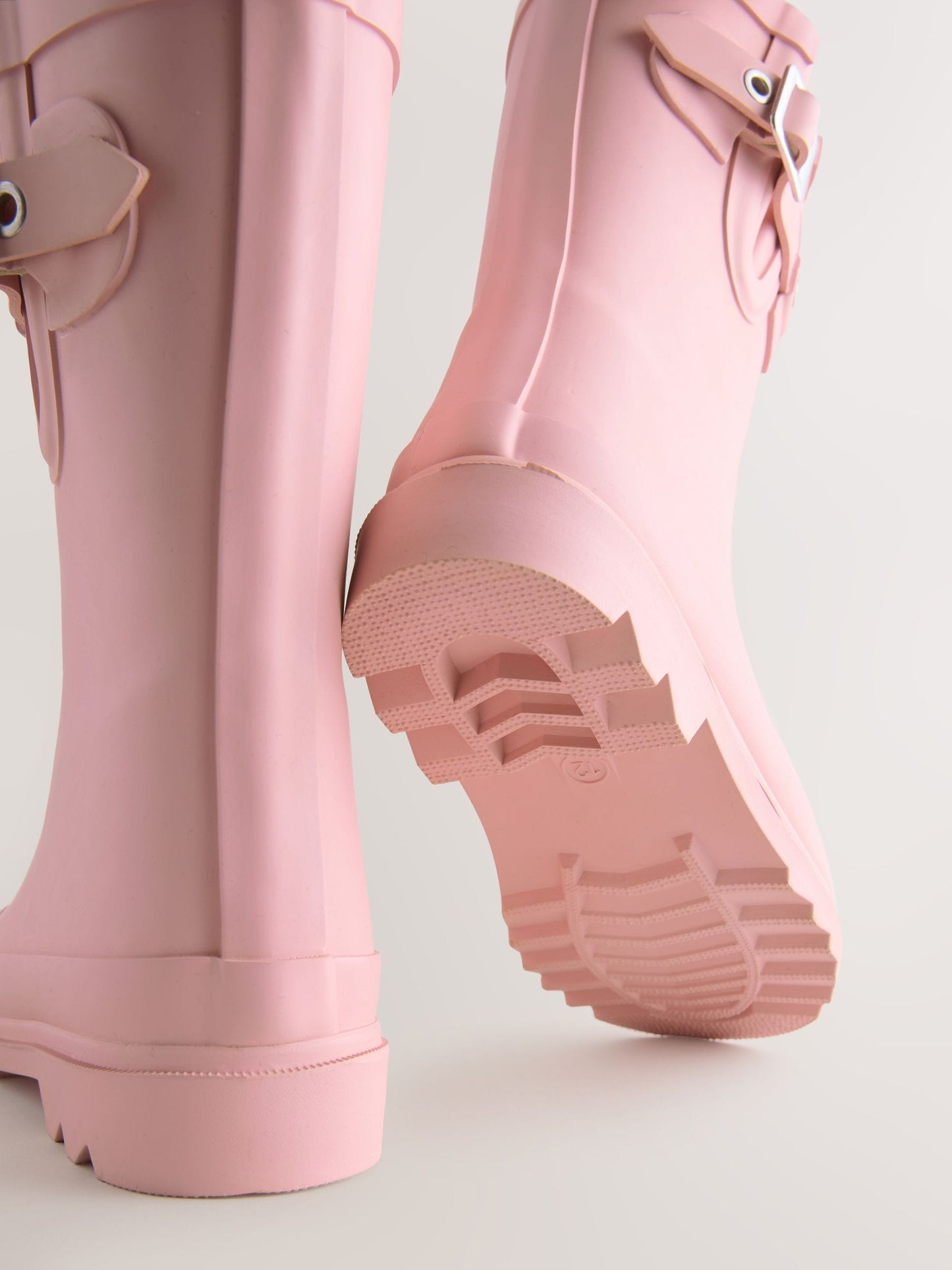 Pembe Sıcak Astarlı Tokalı Yağmur Çizmesi