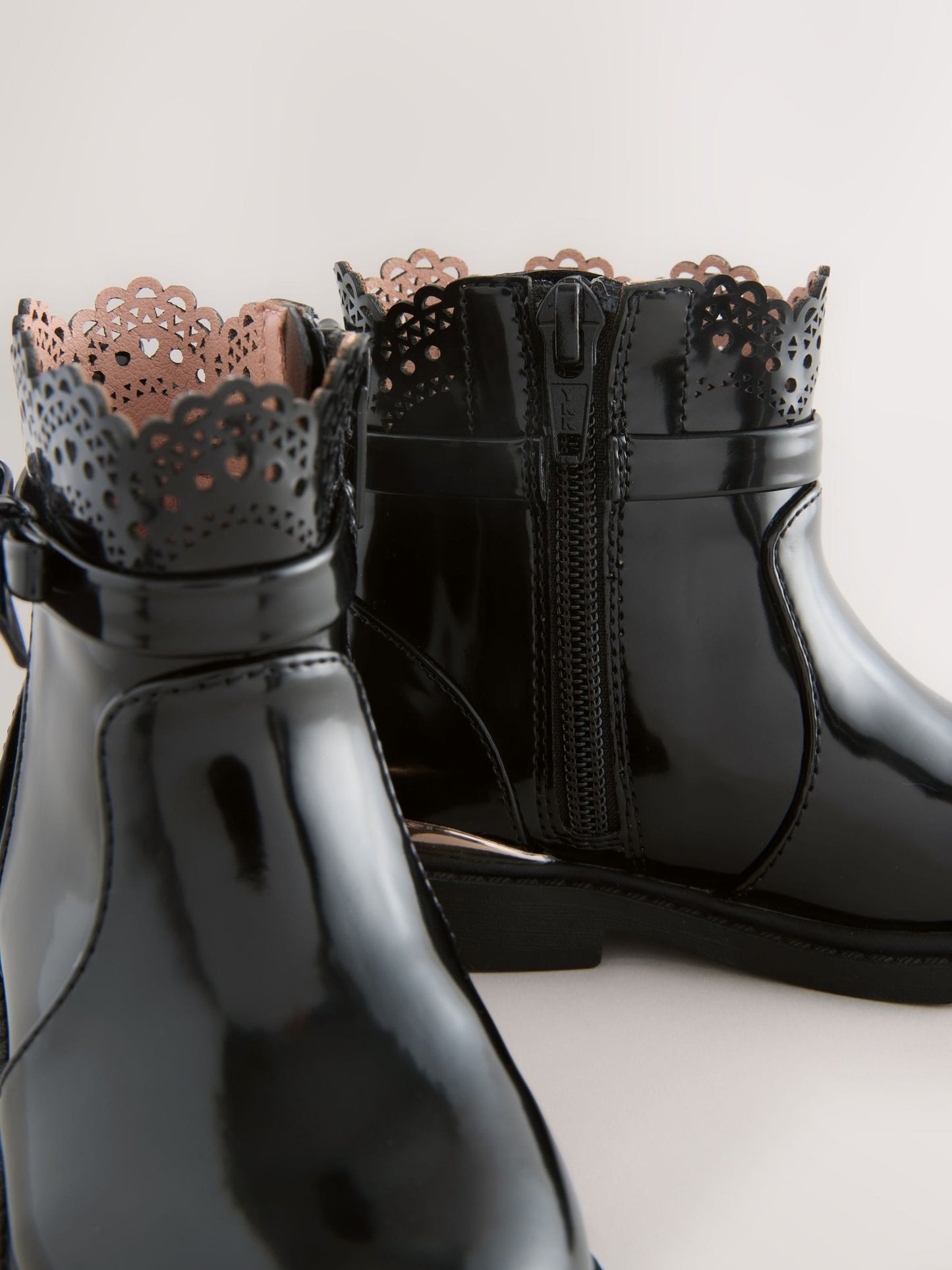 Black Chelsea Bow Ankle Boots