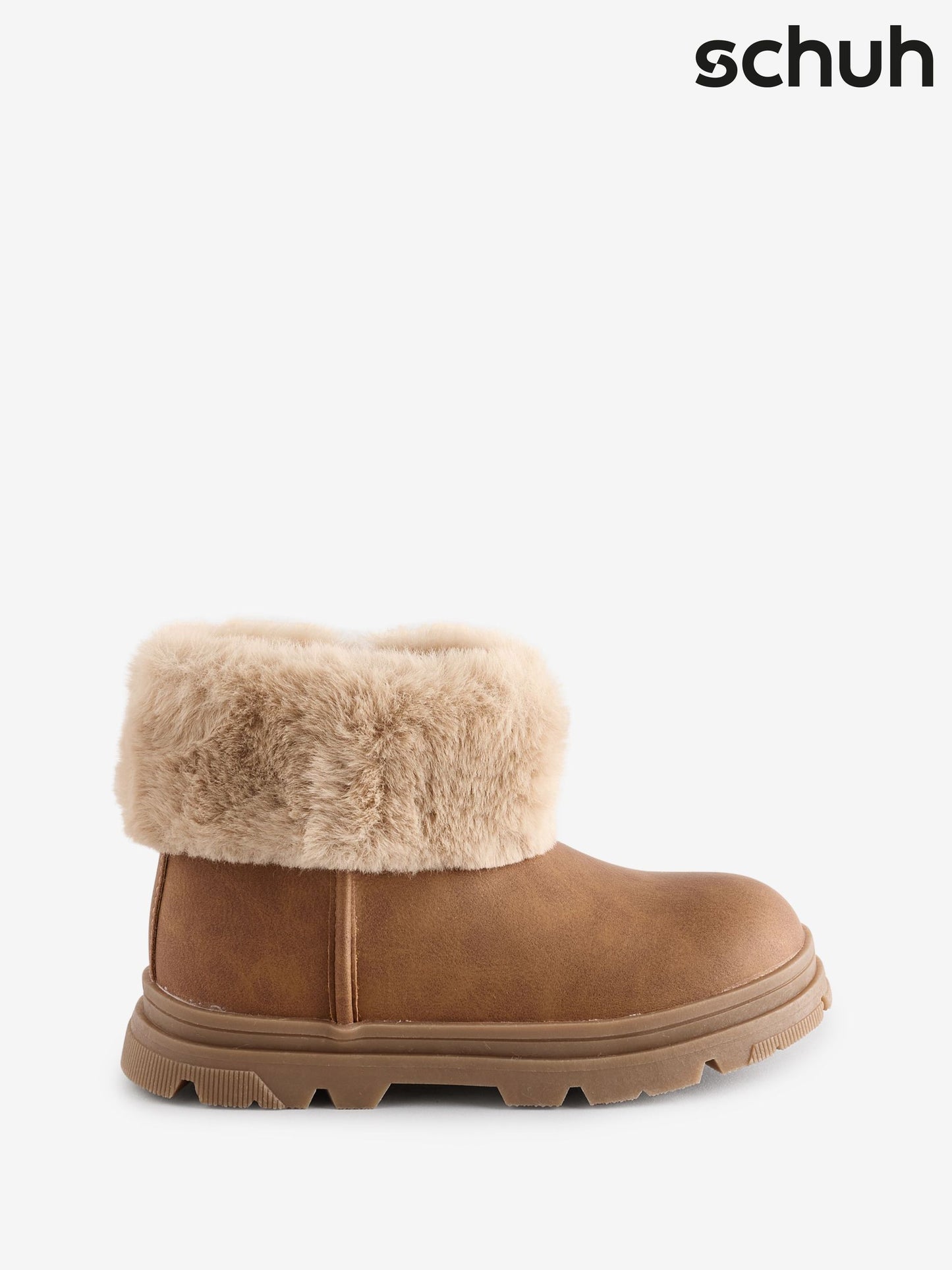 Schuh Brown Cherry Faux Fur Boots