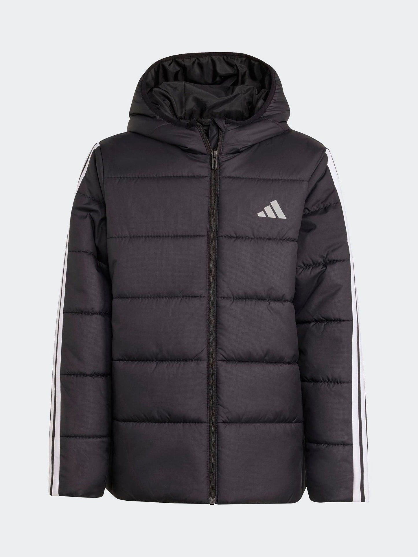 adidas Black Essentials 3-Stripes Padded Kids Jacket