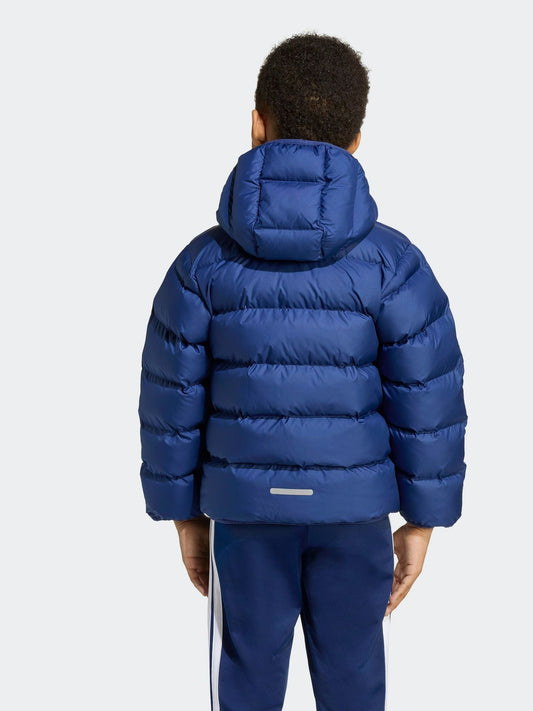adidas Blue Synthetic Down Little Kids Jacket