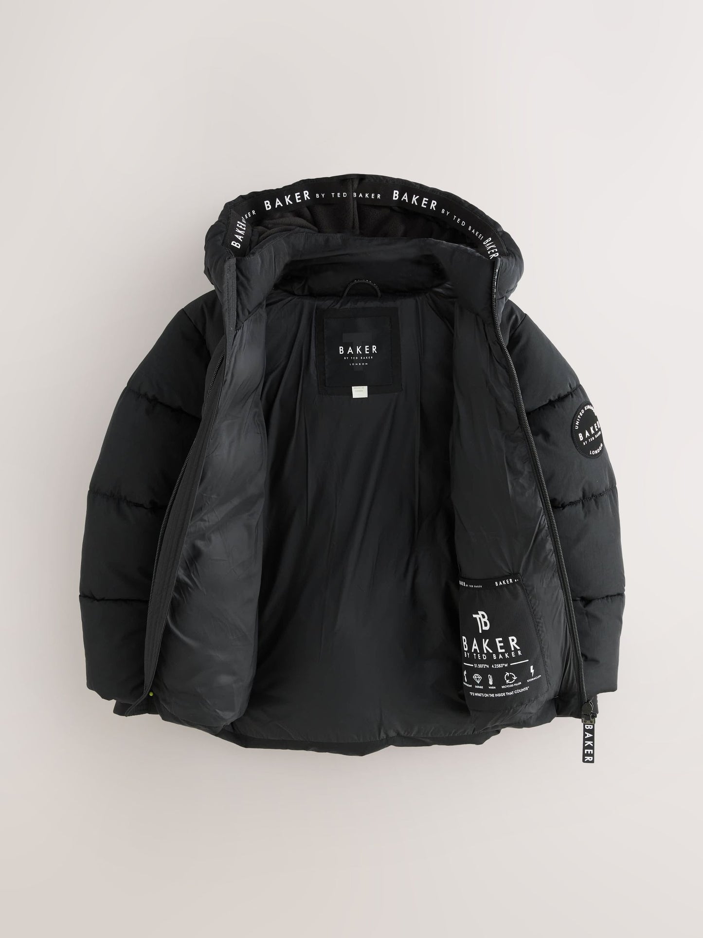 Baker by Ted Baker Suya Dayanıklı Dolgulu Çocuk Montu