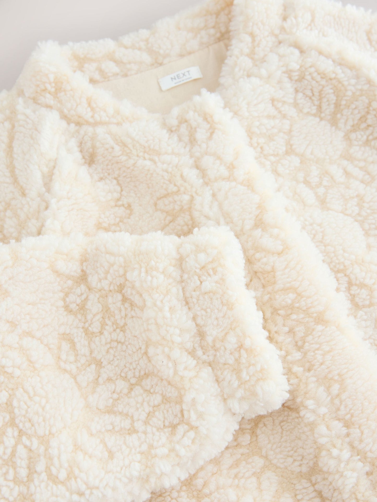 Cream Sunflower Borg Jacket (3-16yrs)