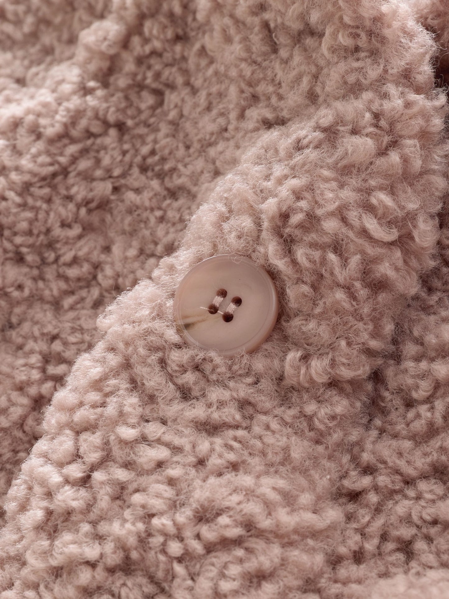 Mink Brown Borg Casual Jacket (12mths-7yrs)