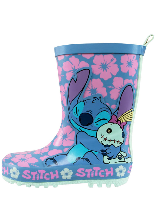 Mavi Disney Lilo & Stitch Desenli Yağmur Çizmesi