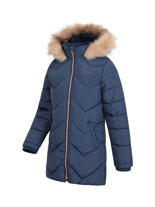 Mountain Warehouse Blue Galaxy Water Resistant Long Padded Jacket