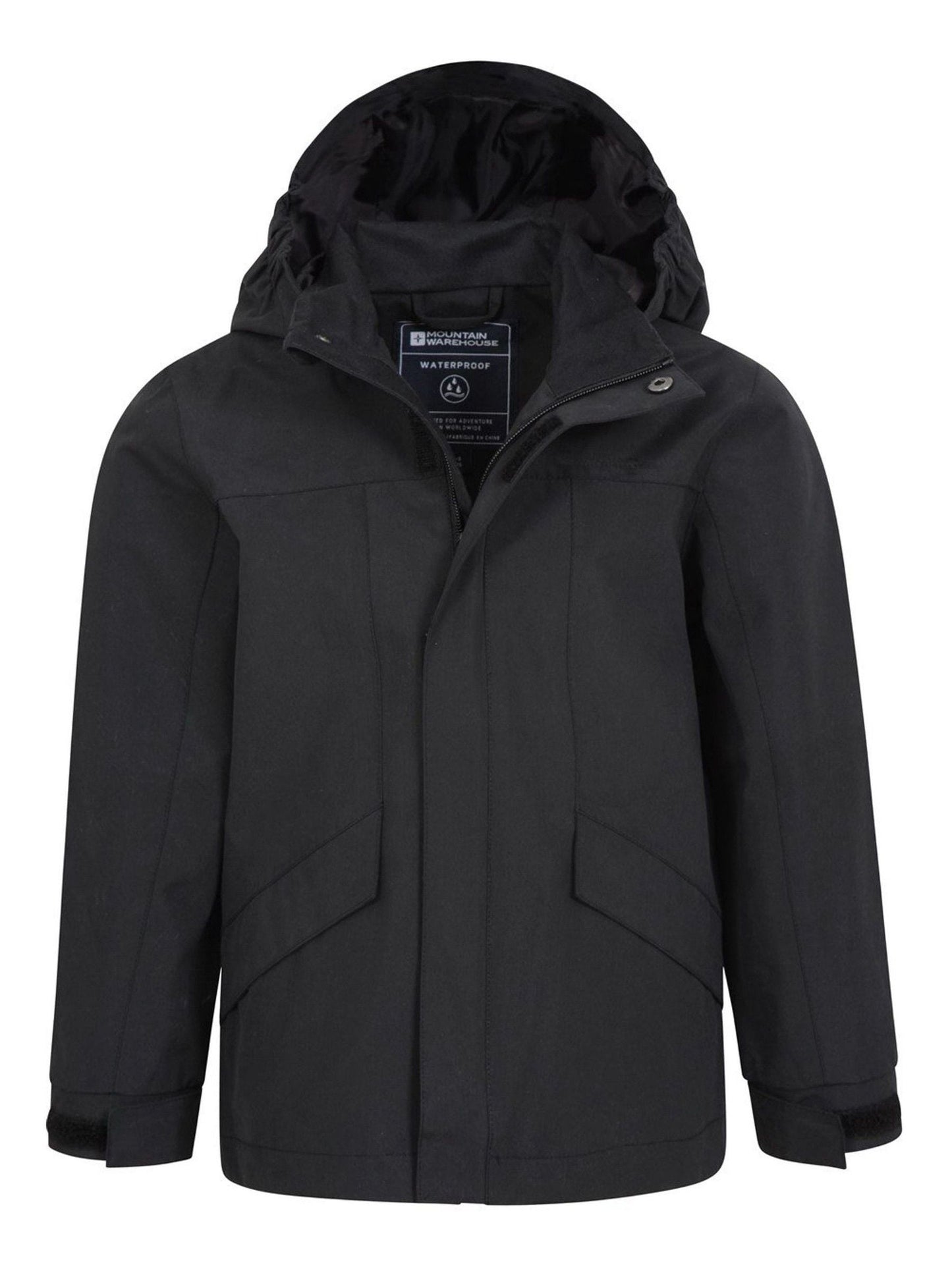 Mountain Warehouse Black Solar Waterproof Jacket