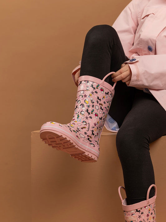 Trespass Kids Pink Starryton 20 Md Wellies