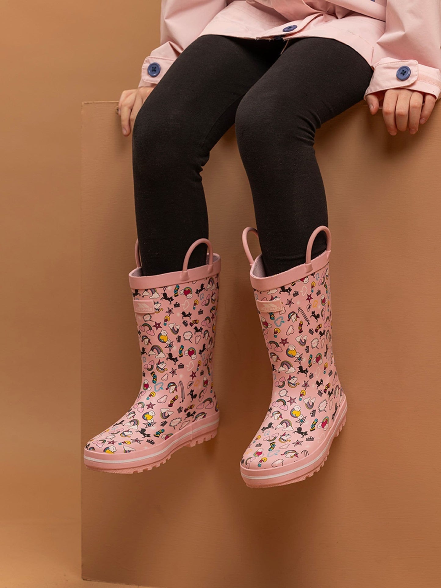 Trespass Kids Pink Starryton 20 Md Wellies