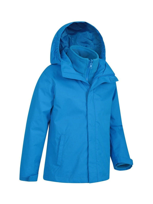 Mountain Warehouse Mid Blue Fell 3-In-1 Water Resistant Jacket