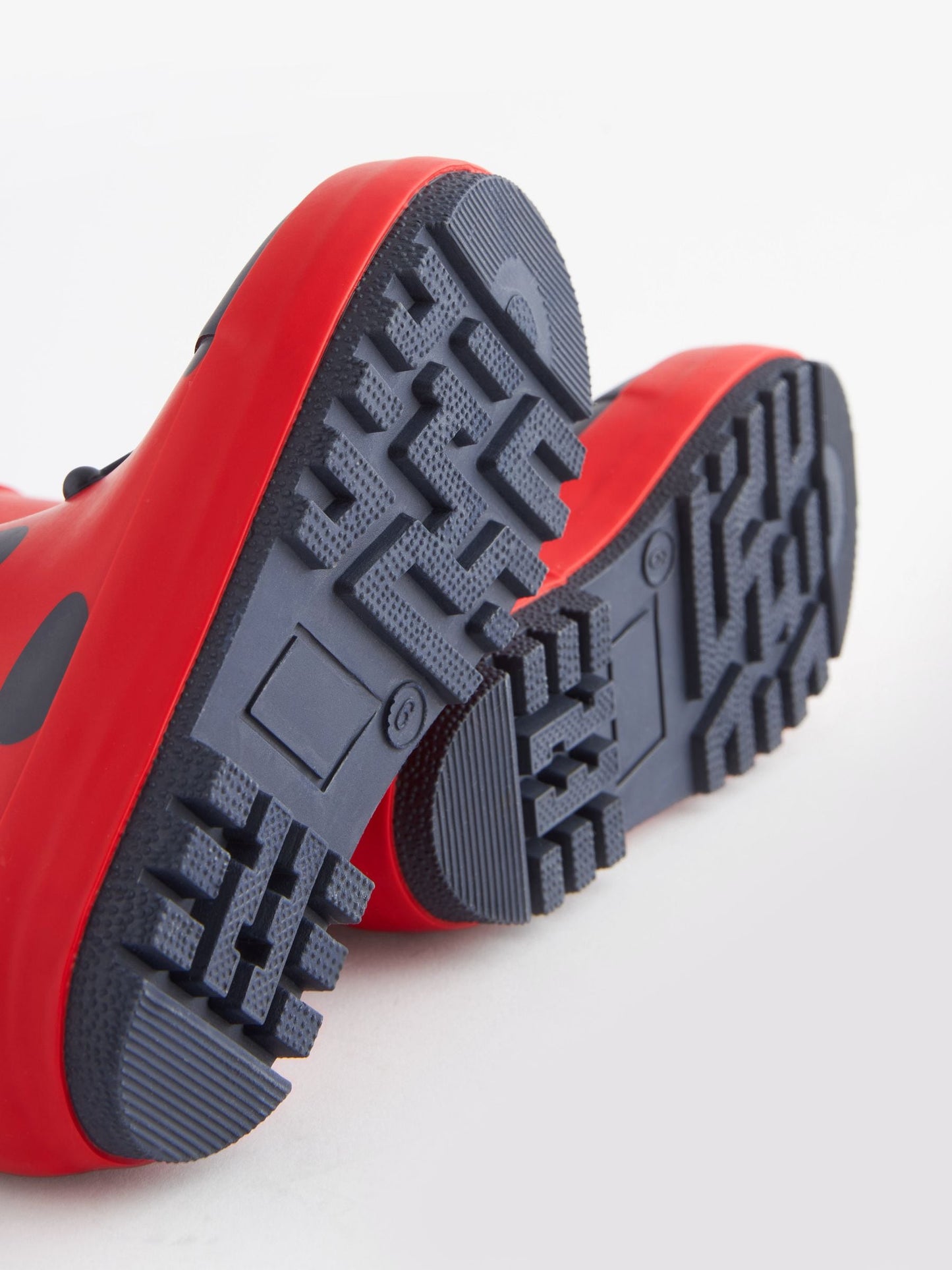 Kırmızı Uğur Böceği Kulplu Yağmur Çizmesi