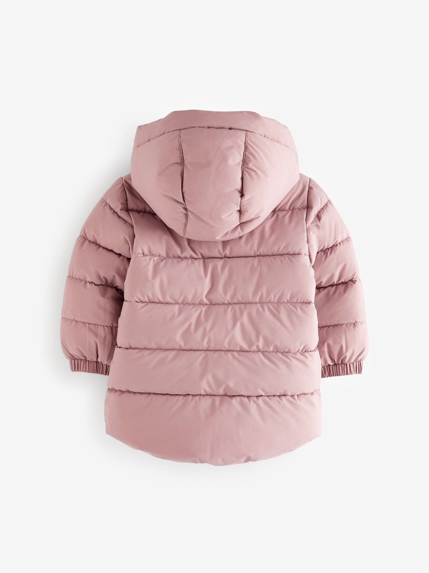 Pembe Suya Dayanıklı Polar Astarlı Kapüşonlu Dolgulu Mont (3 Ay – 7 Yaş)