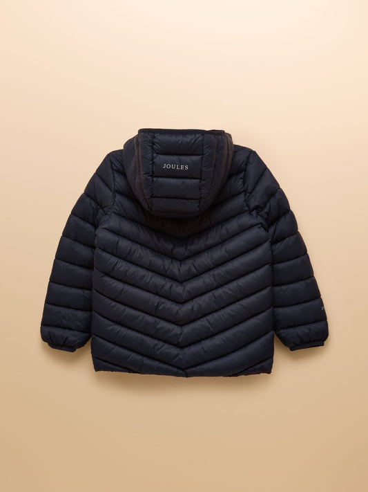 Joules Kids' Cairn Navy Showerproof Padded Coat