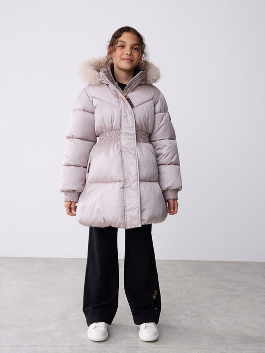 Baker by Ted Baker Suya Dayanıklı Etek Detaylı Dolgulu İstiridye Mont