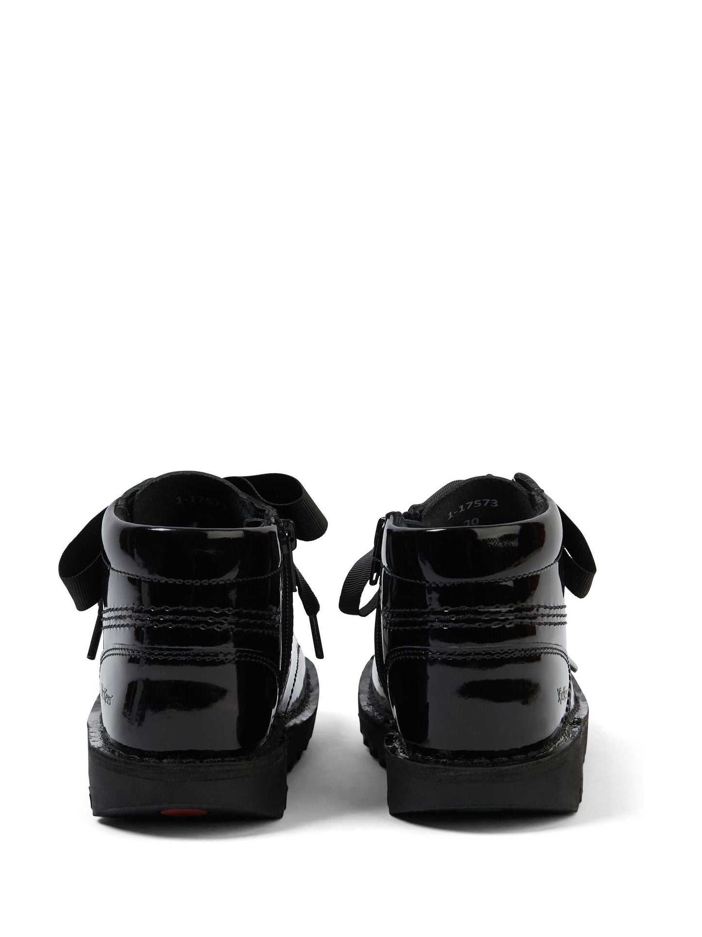 Kickers Black Hi Ribbon Boots