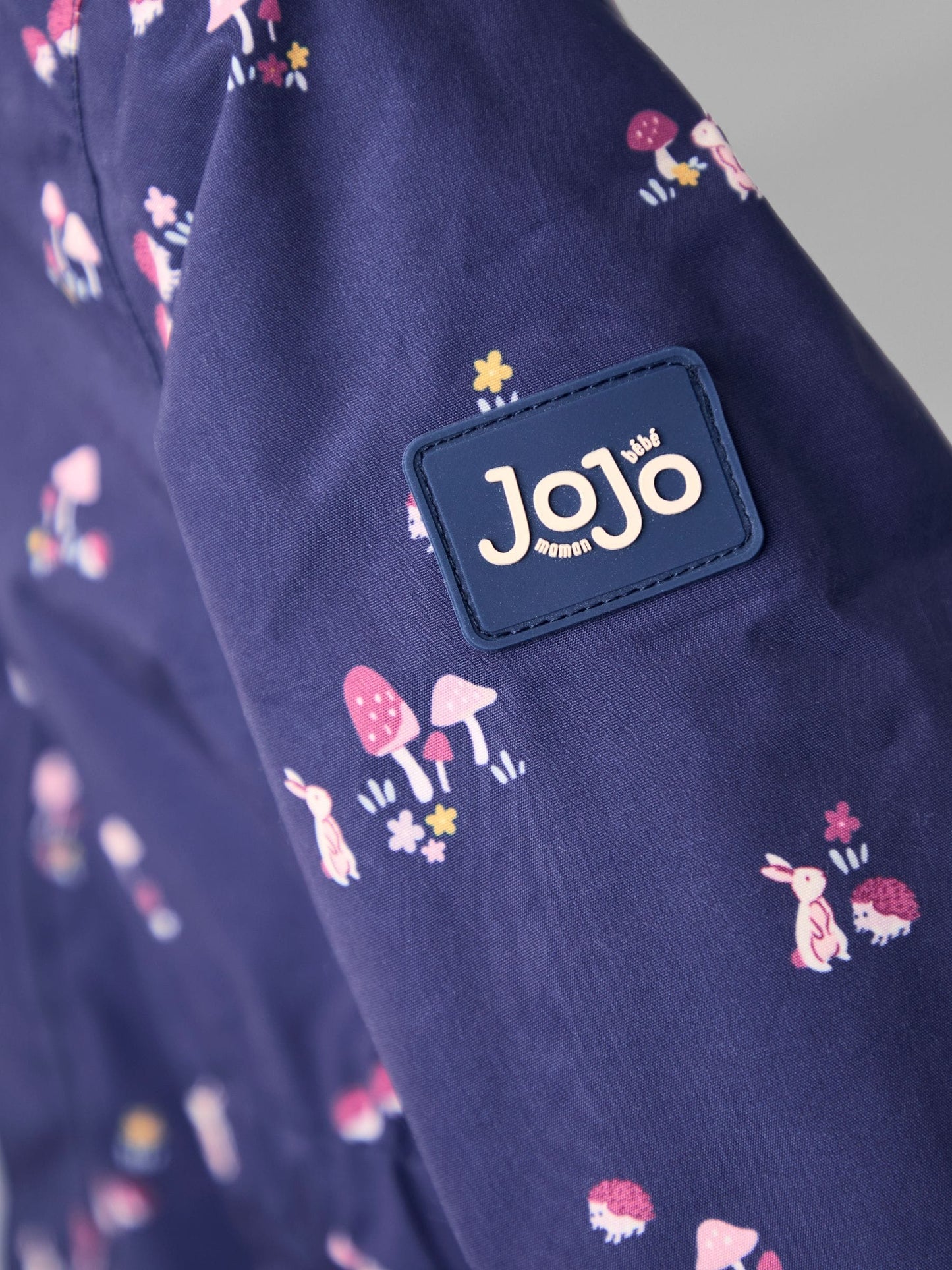 JoJo Maman Bébé Navy Ditsy Lined Parka