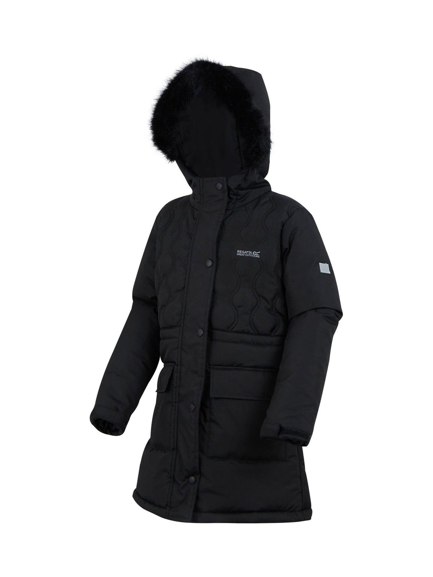 Regatta Black Fabrizia II Heavyweight Water Replellent Jacket