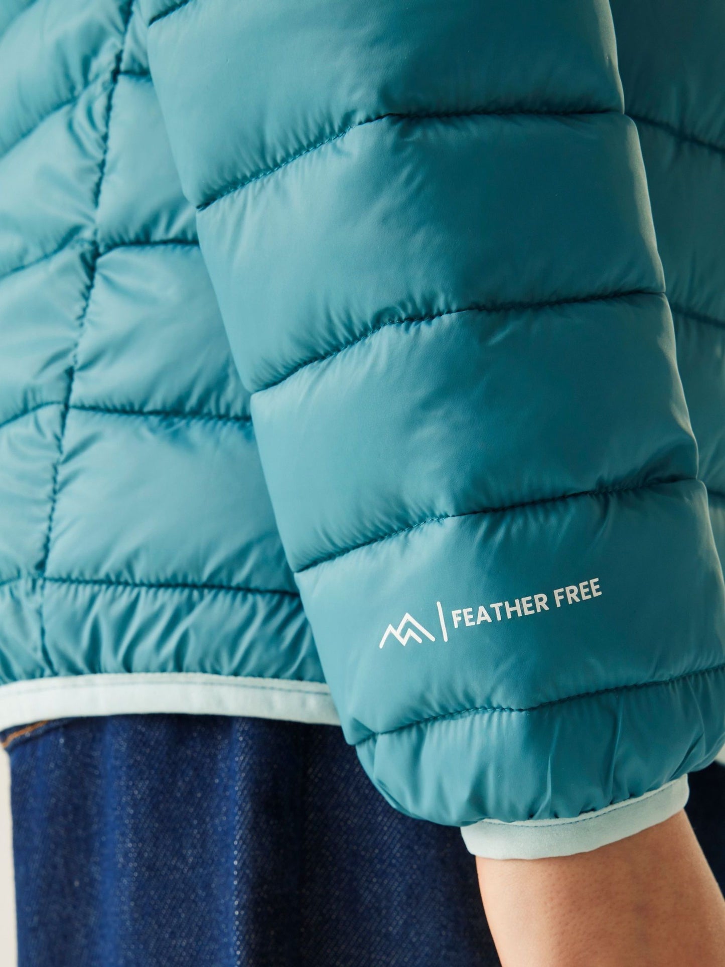 Regatta Teal Blue Junior Hooded Marizion Midweight Water Repellent Jacket