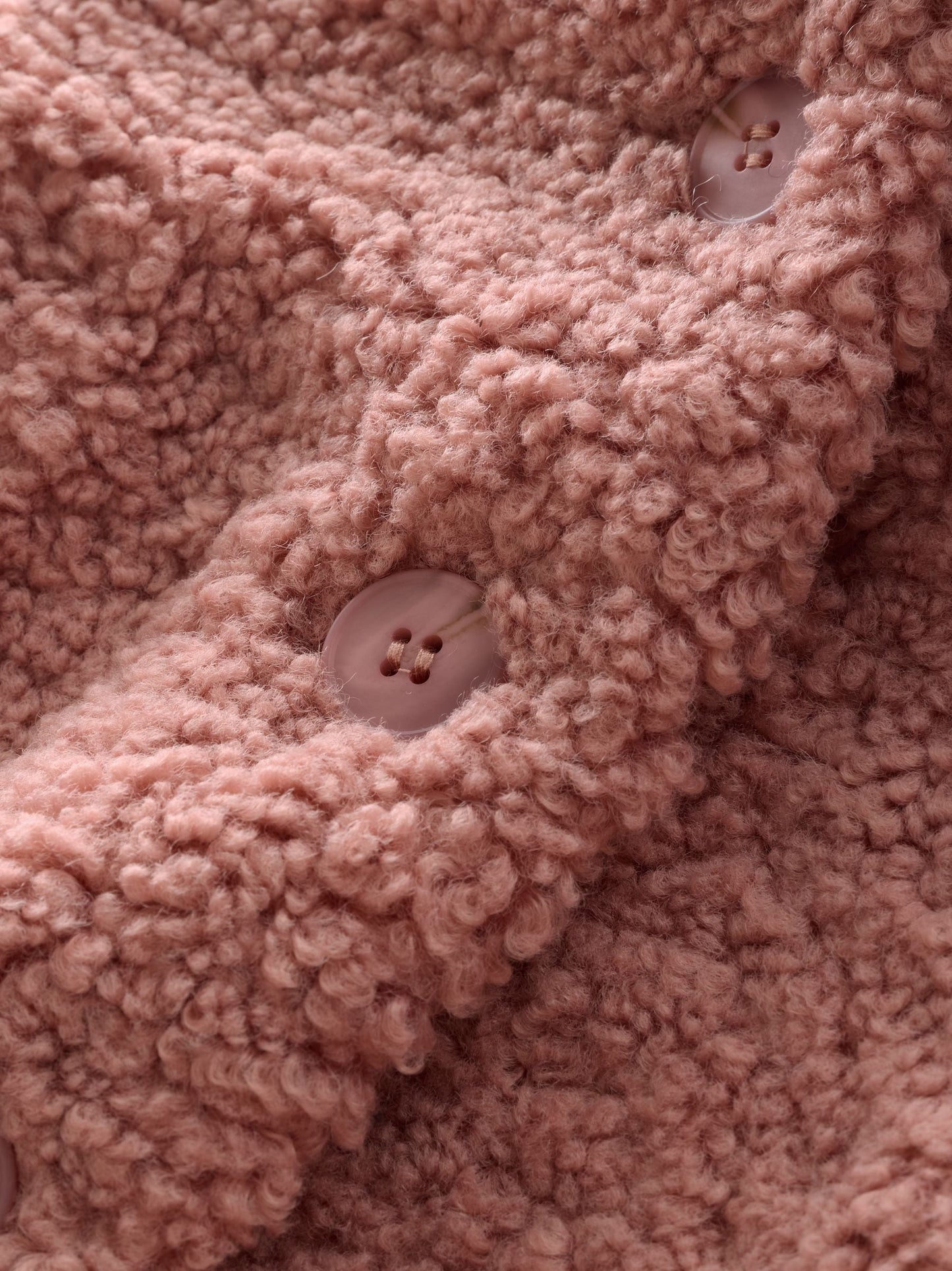 Pink Hooded Borg Jacket (12mths-7yrs)