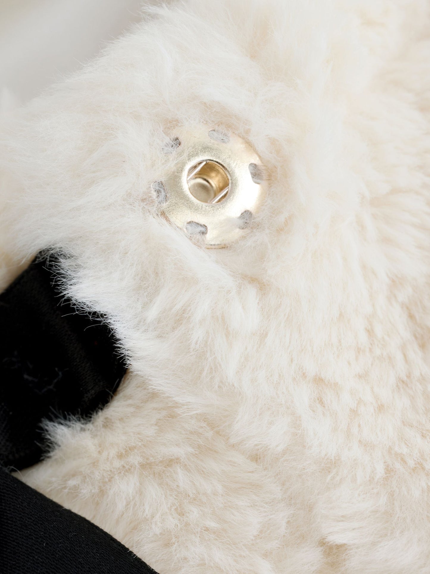 Baker by Ted Baker Cream Faux Fur Short Coat