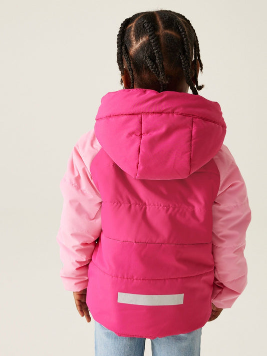 Regatta Pink Kids Animal Baffle Jacket