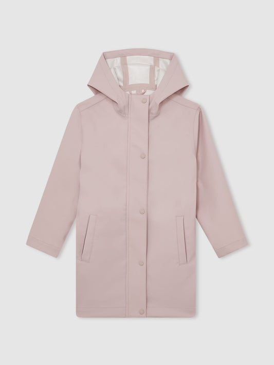 Reiss Pink Macey 9-13 yrs Hooded Rain Jacket