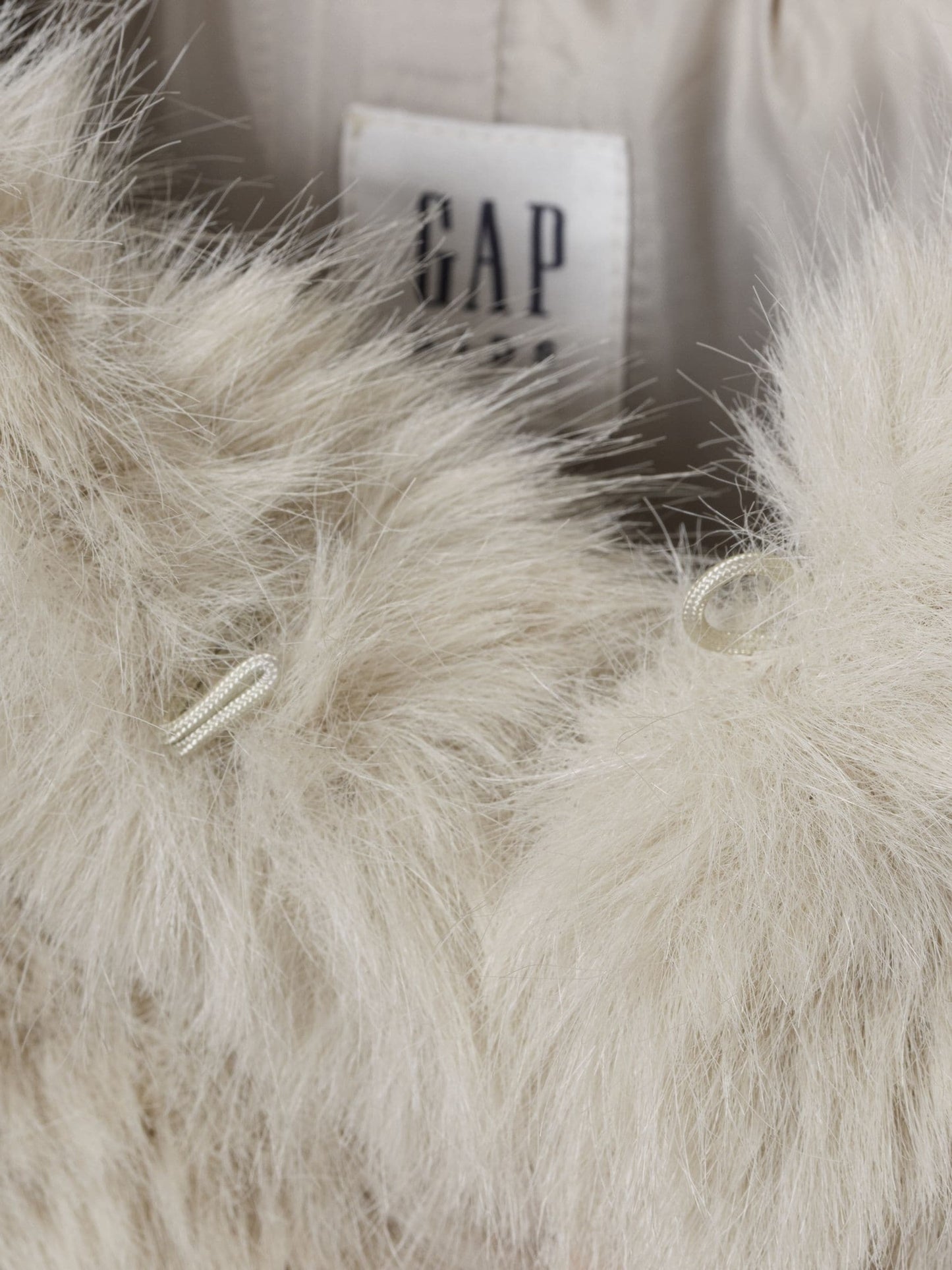 Gap Cream Faux Fur Crop Coat (4-13yrs)