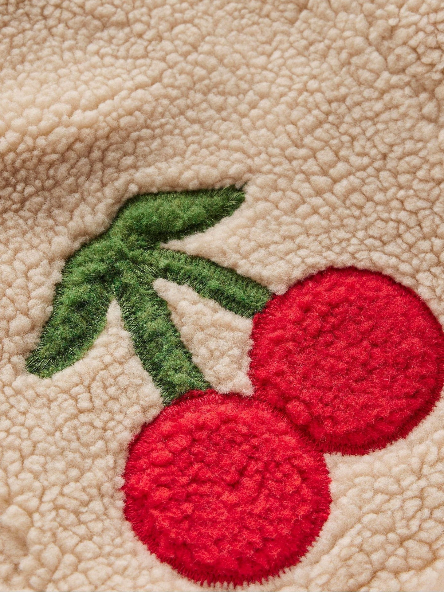 Boden Natural Borg Interest Jacket