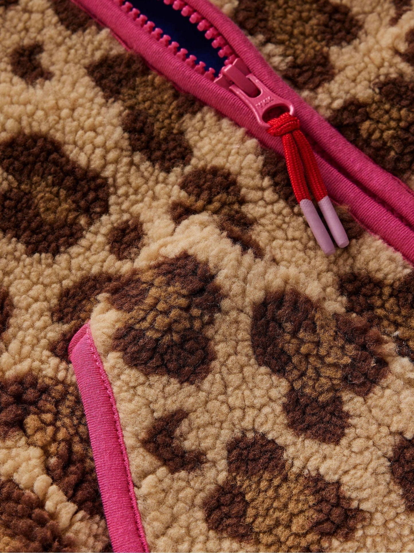 Boden Animal Collared Borg Zip Through Jacket