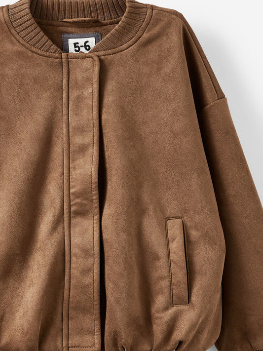 Cotton On Brown Oversized Bomber Jacket