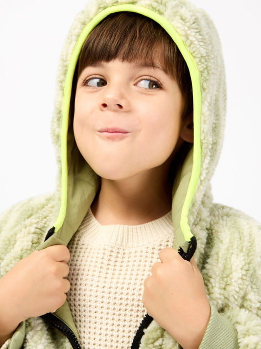 GEN Green Borg Lined Quilted Jacket