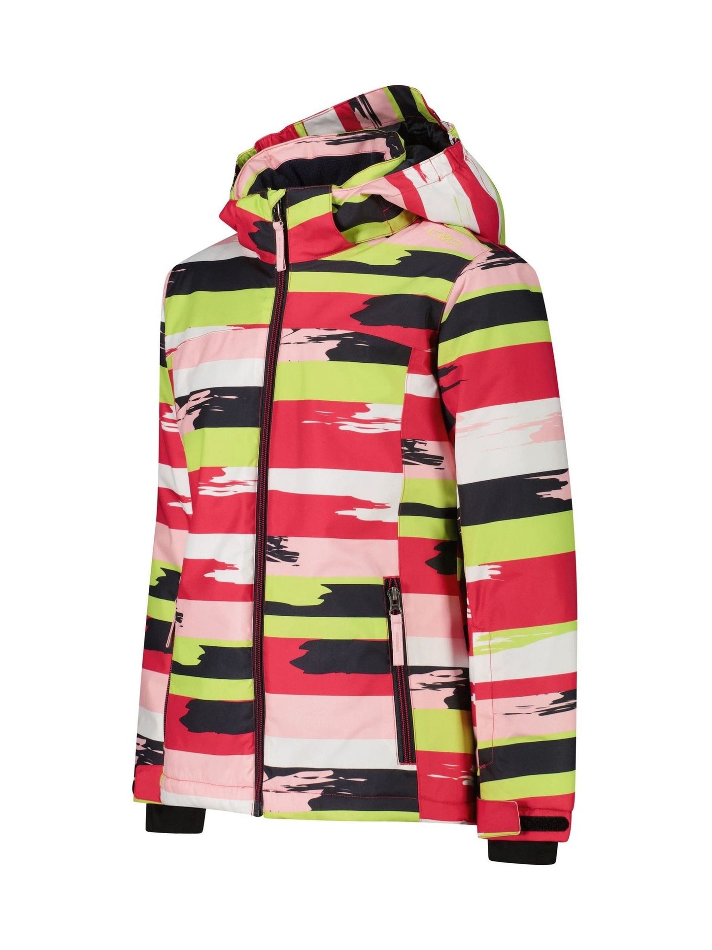 CMP Pink Snaps Hood Kids Ski Jacket