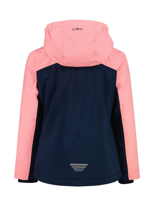 CMP Blue Snaps Hood Kids Ski Jacket