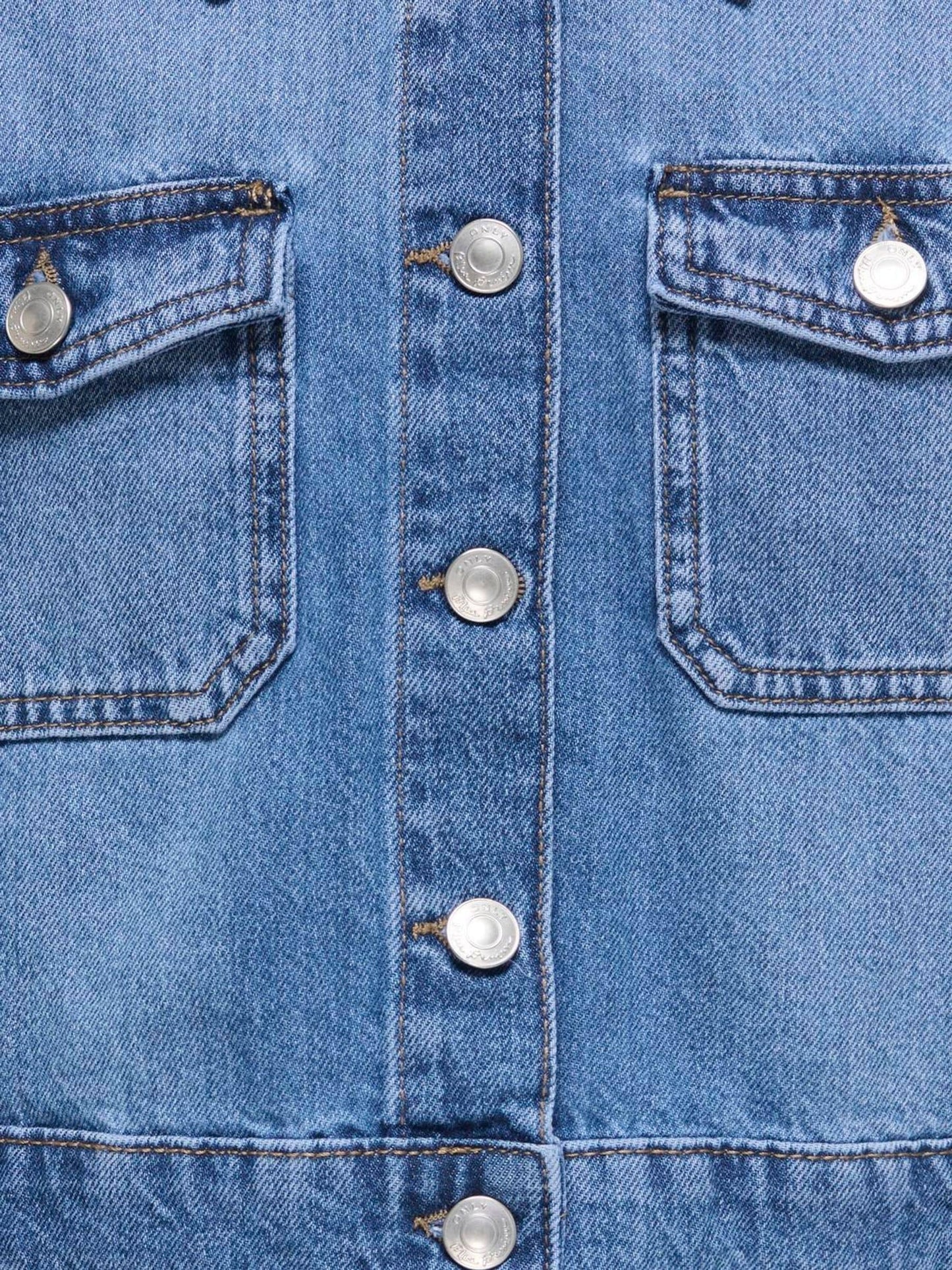 ONLY KIDS Blue Cropped Denim Jacket