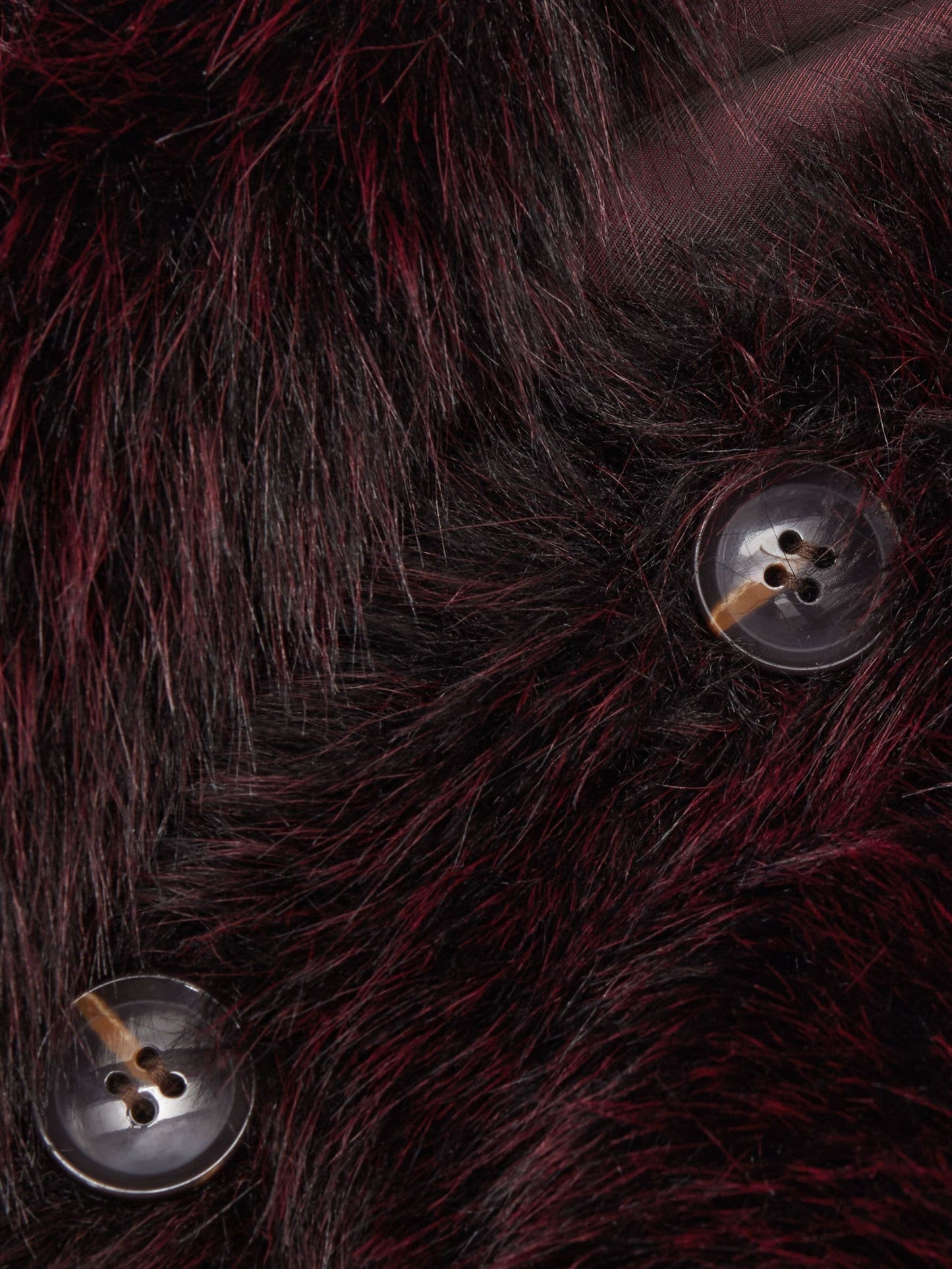 Reiss Burgundy Marco 3-9 yrs Faux-Fur Coat