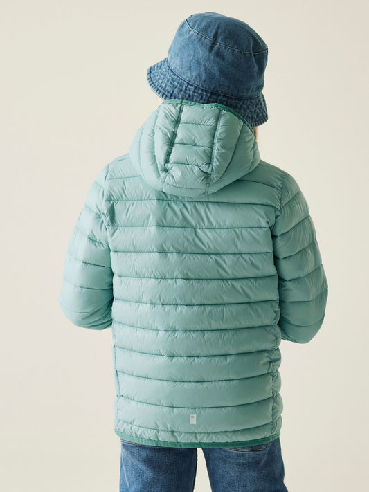 Regatta Green Jnr Hooded Marizion Midweight Coat