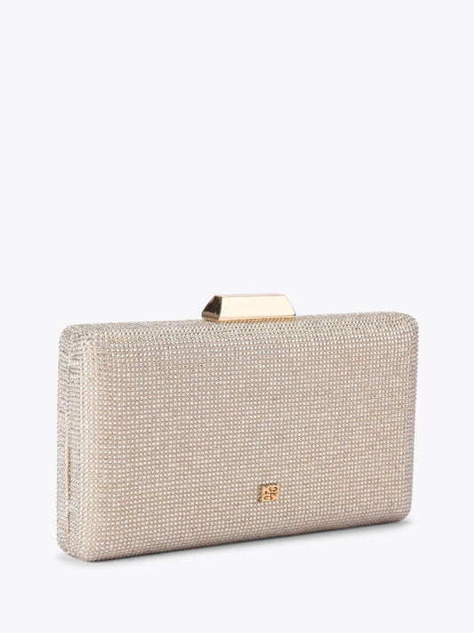 KG Kurt Geiger Brooke Altın Clutch Çanta